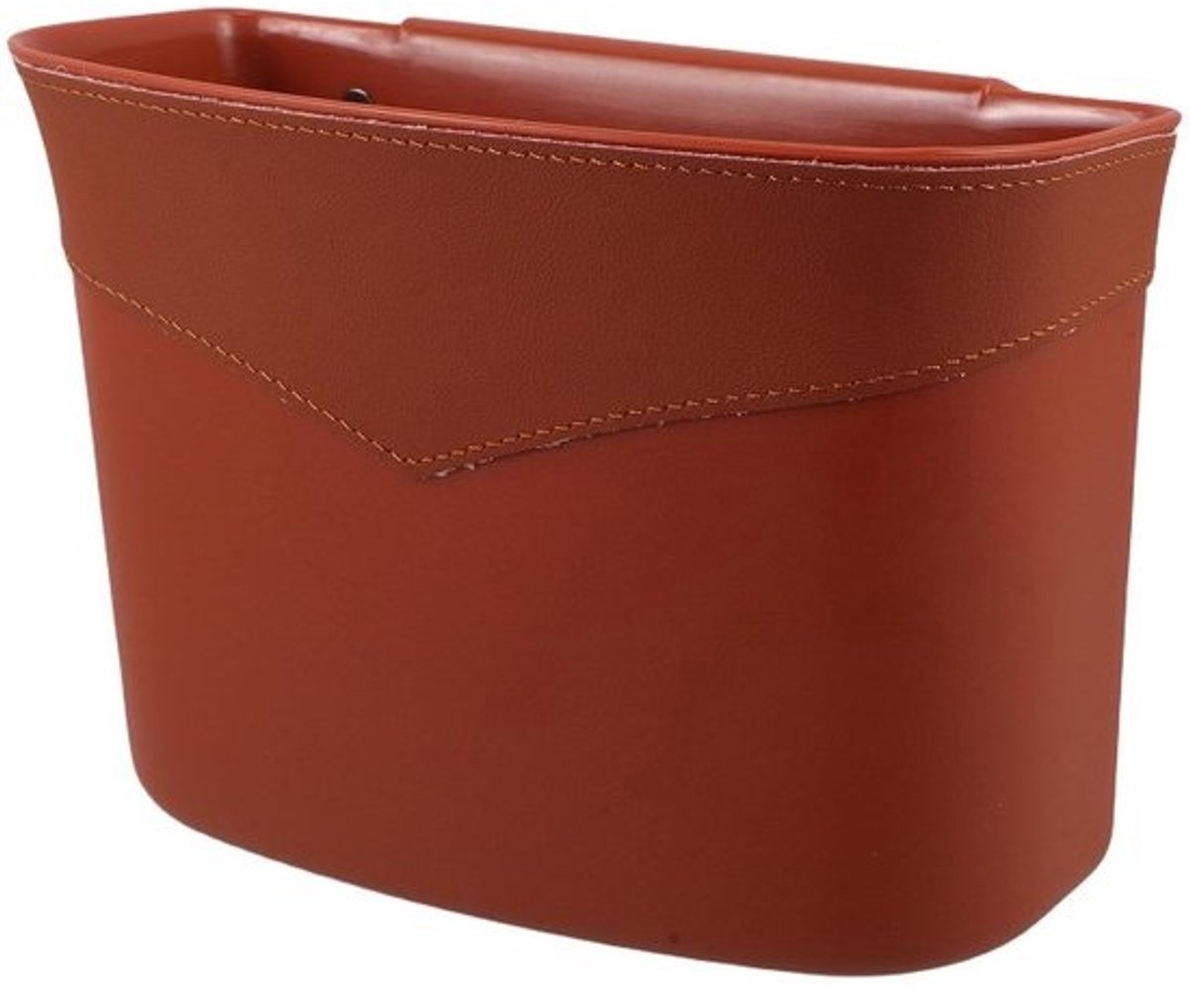 Auto Prullenbak - Afvalbak Organizer - Auto Interieur Netjes - Hangend Deurmontage - 19 x 14 x 9.5 cm - Oranje