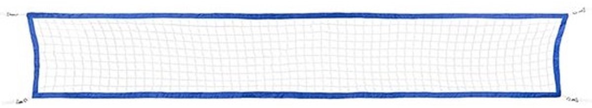 Zwembad Volleybal Set - Opblaasbaar Net - Zomerse Spellen - Flexibele Lengte - 450 cm - Willekeurig