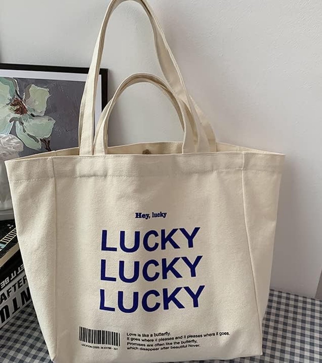 Duurzame Canvas Schoudertas voor Vrouwen, Meisjes en Kinderen - Ideaal voor School, Strand en Winkelen met Rits en Ruimte voor Lunch en Reisaccessoires