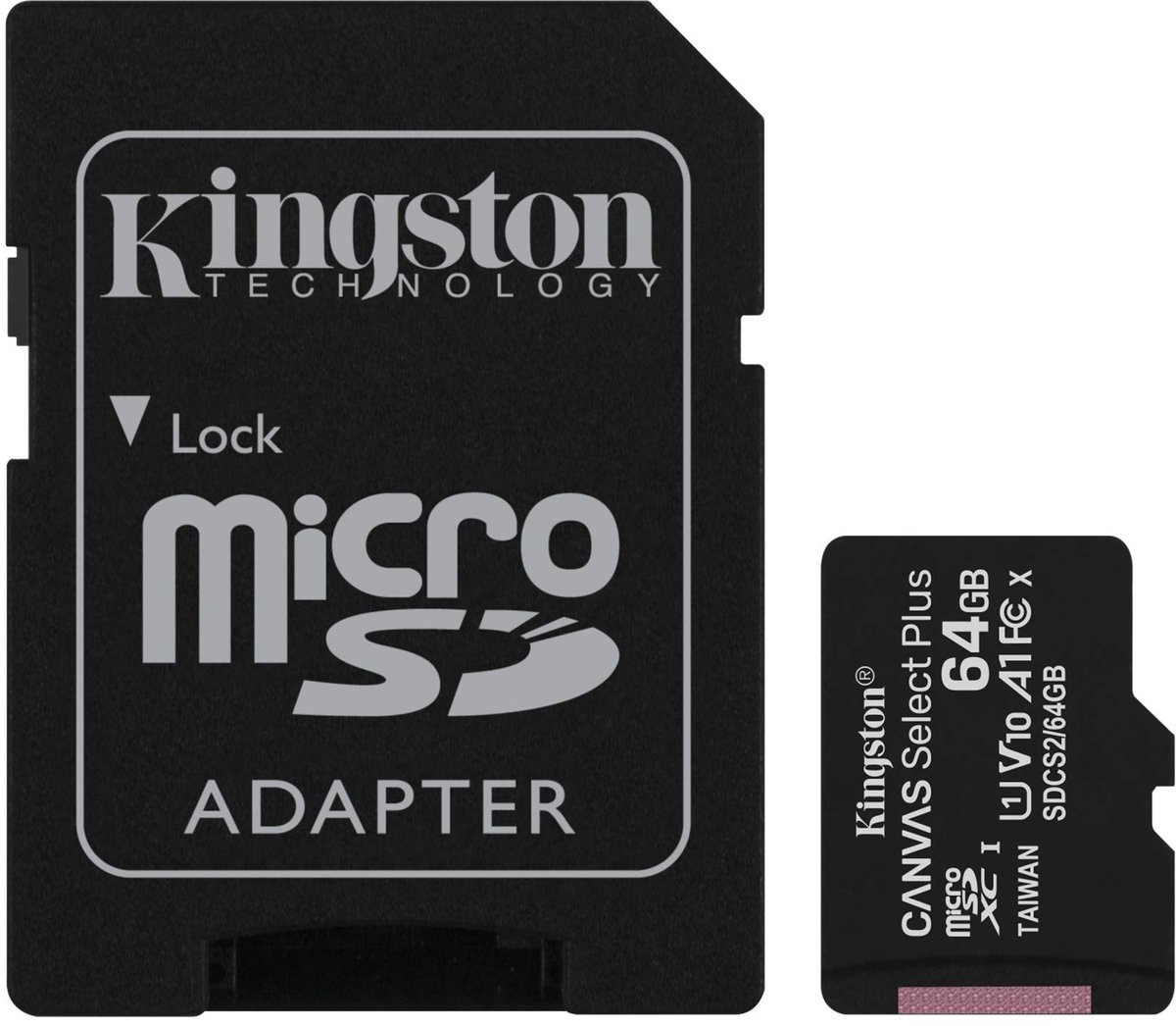 MicroSDHC Geheugenkaart 64GB - 100MB/s - A1 Klasse 10