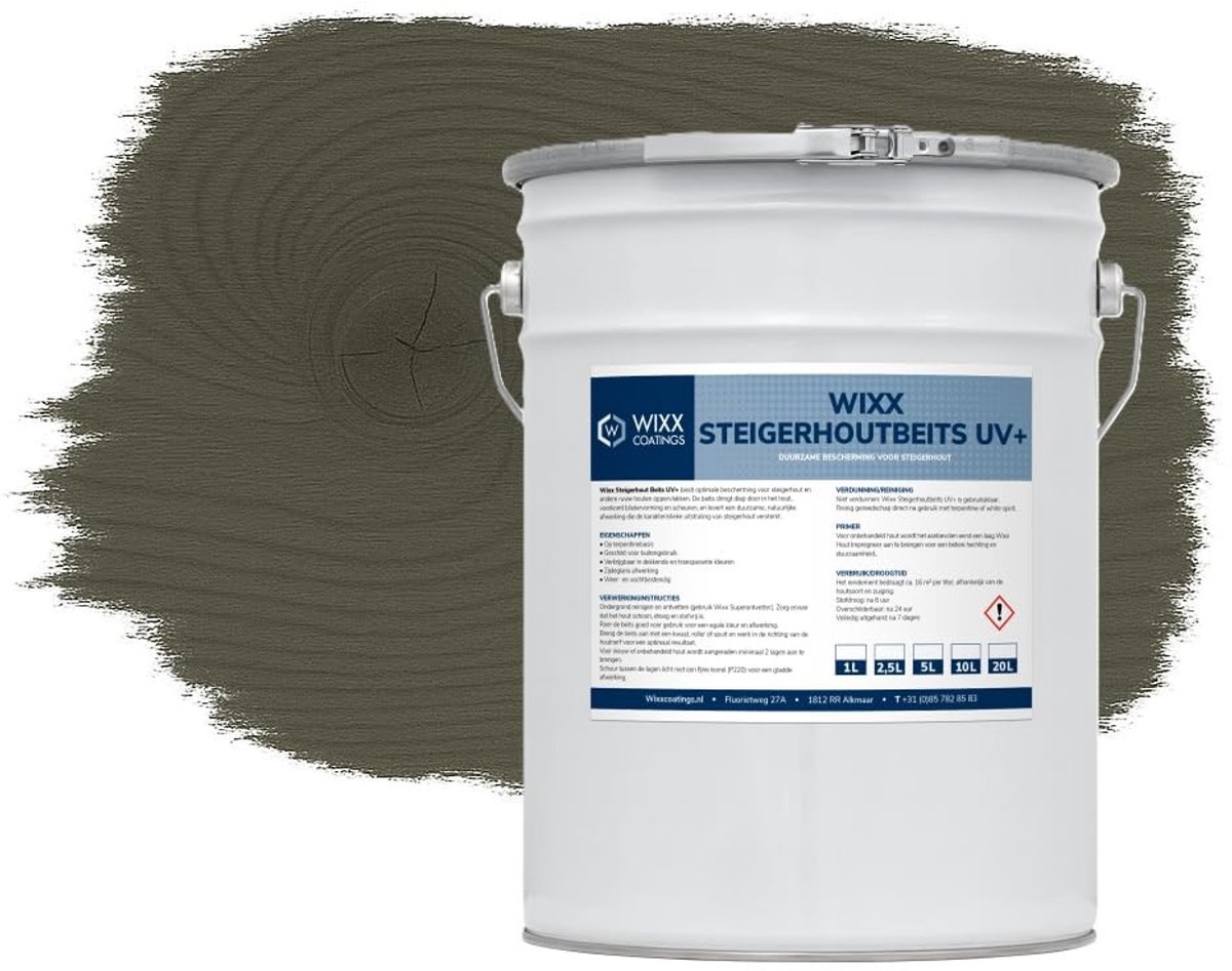 Houtbeits voor steigerhout - Grijs - 2.5L