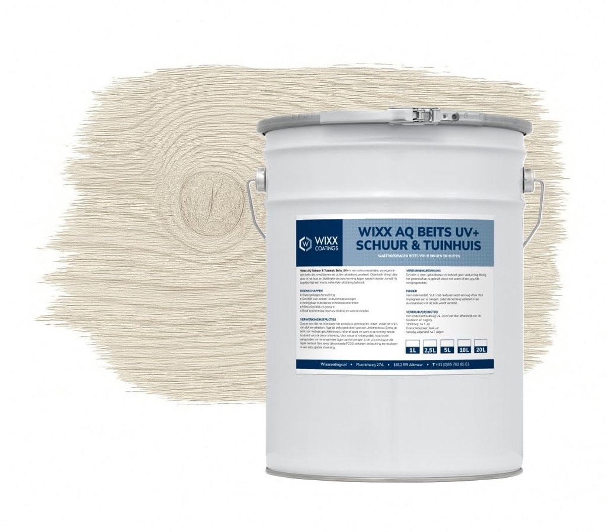 Barn and Garden House Stain UV+ - 10L - Grijs Wit