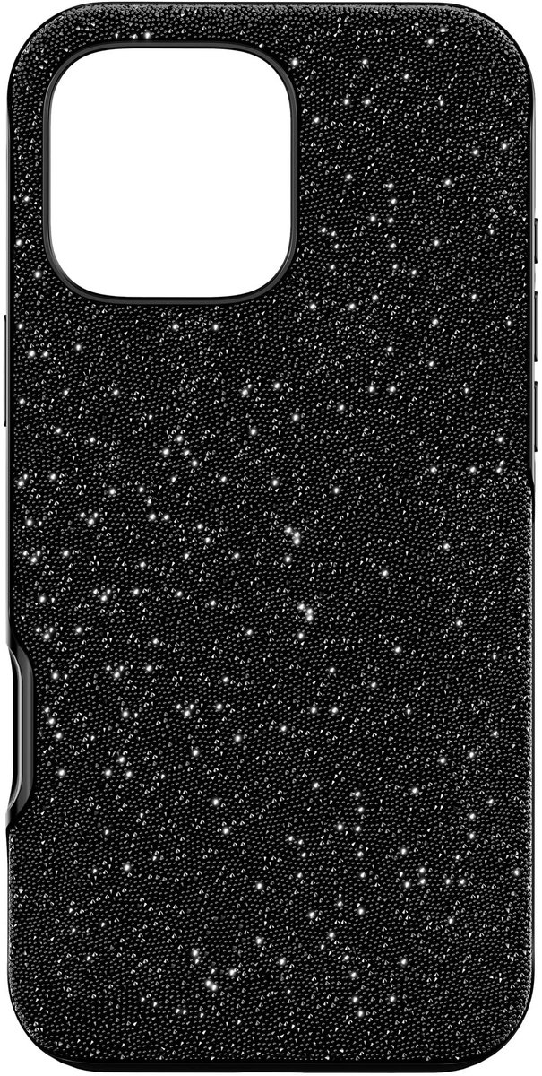 Smartphone hoesje met kristallen - iPhone 16 Pro Max - Zwart