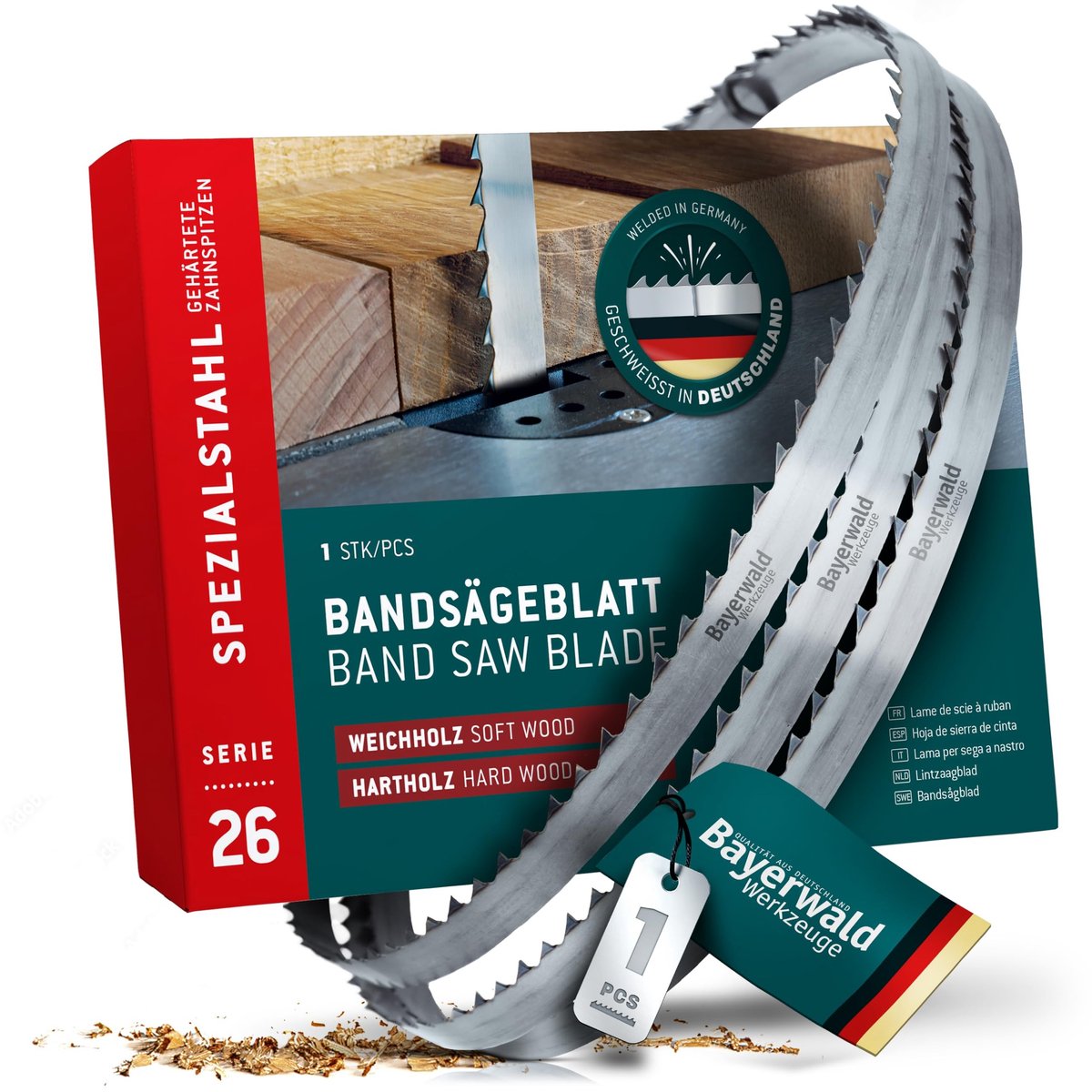 Bandschuurblad - 2360 x 10 x 0.5 mm - Geschikt voor hardhout