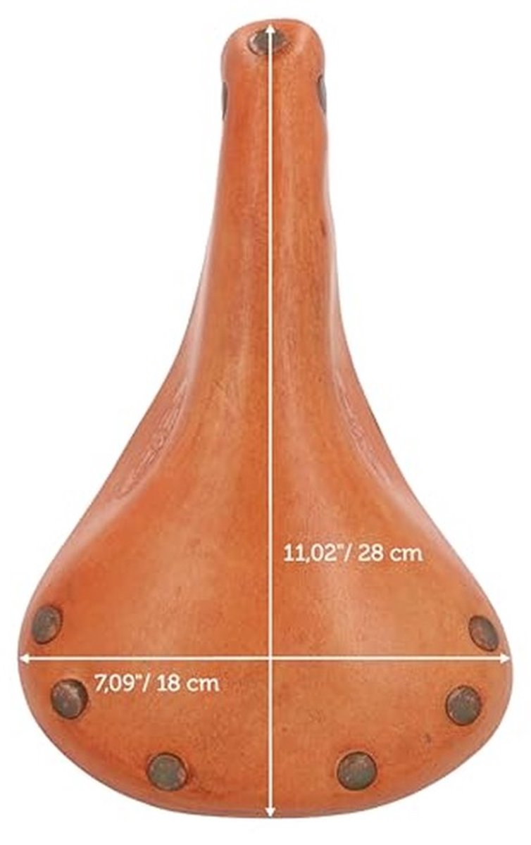 Fiets Zadel van Leer - Comfortabel en Breed Gevuld