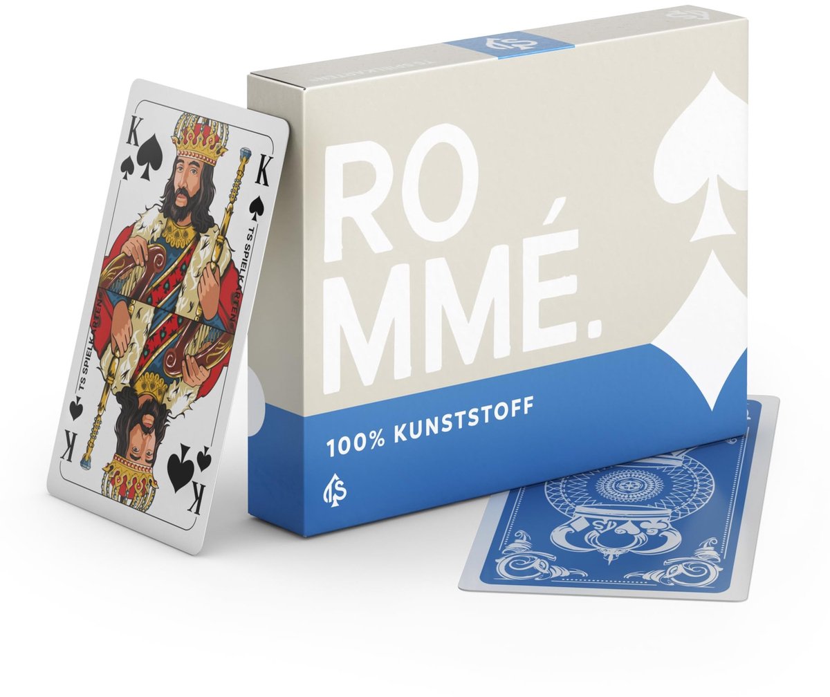 Rommee Kaarten - 100% Plastic, Waterdicht en Wasbaar
