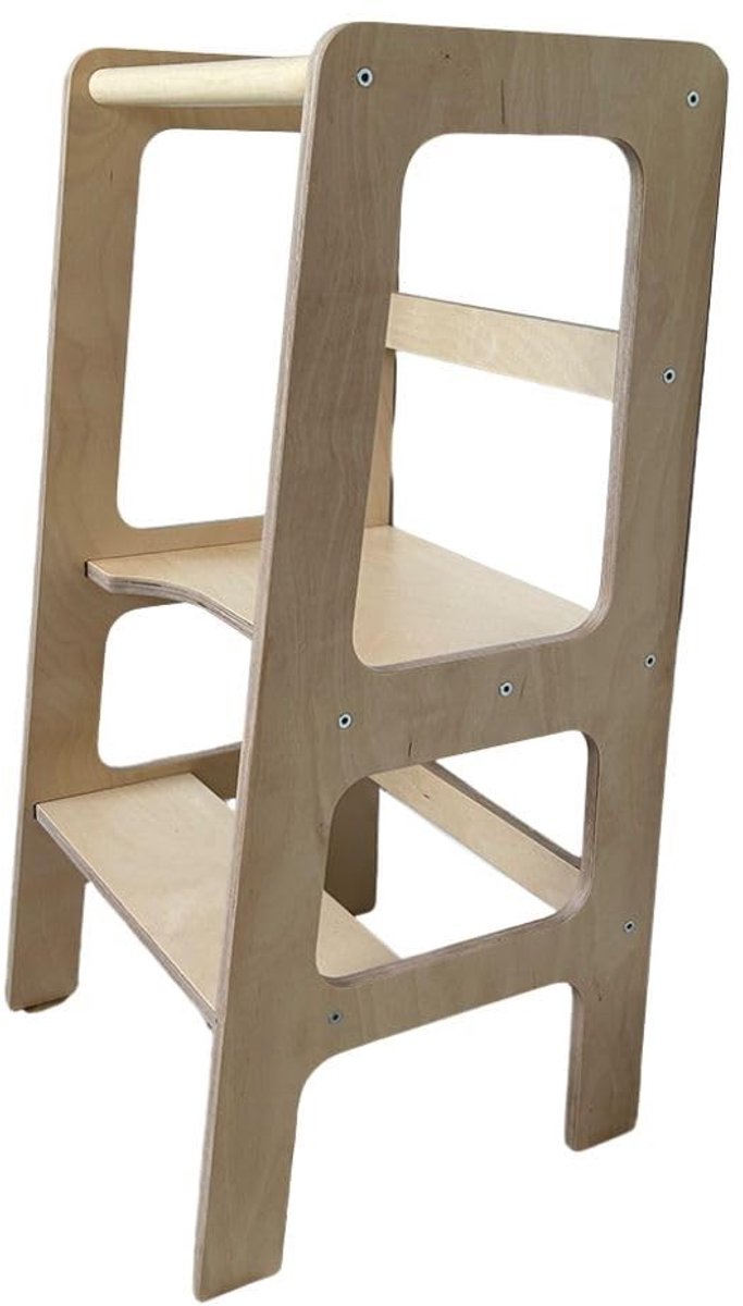 Montessori Leertoren - Houtkleur