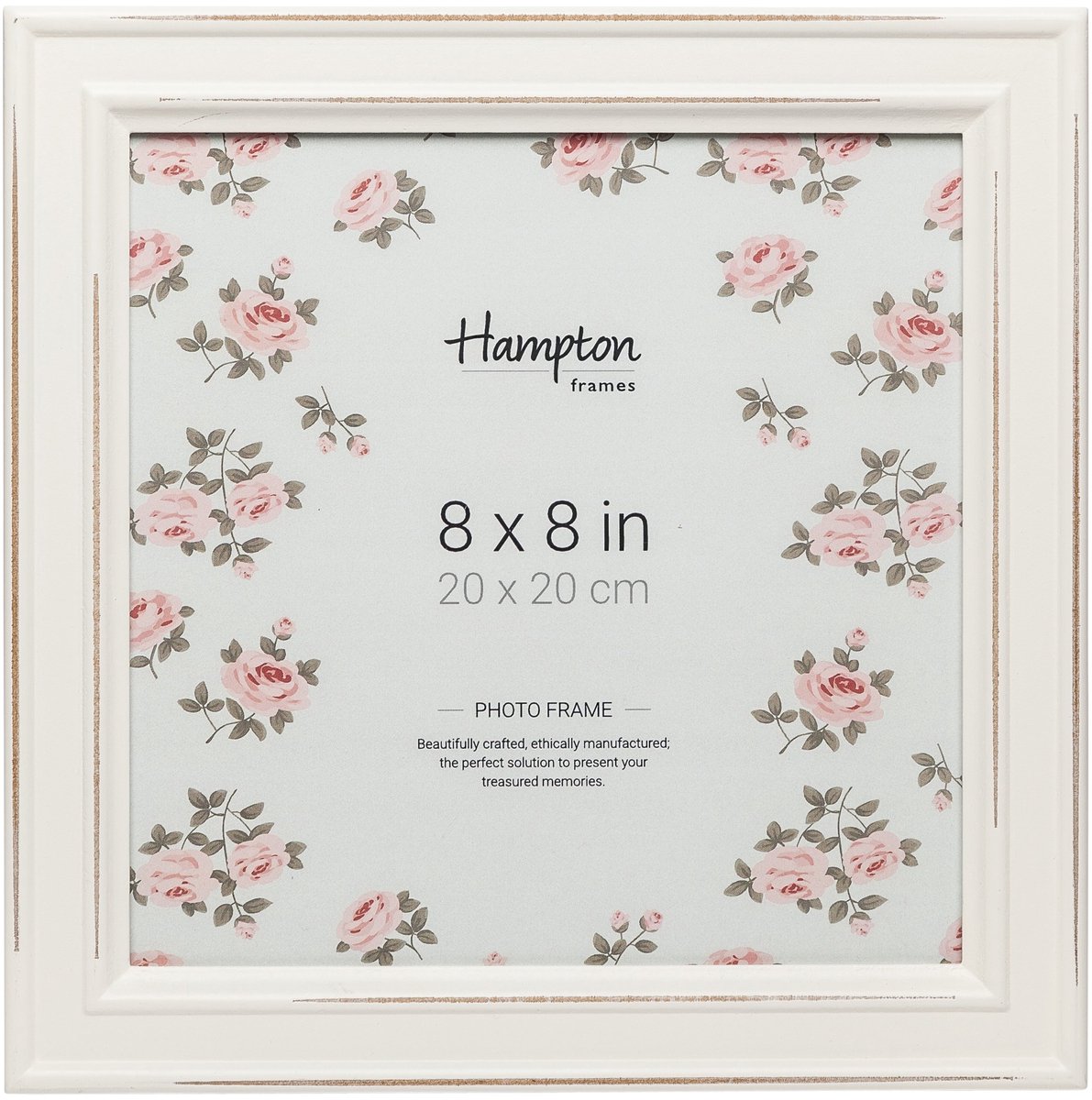Fotolijst 20 x 20 cm - Wit - Shabby chic stijl