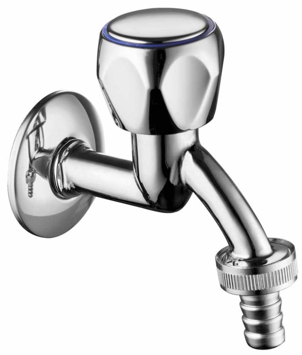 Kraanhouder 1/2" - Messing met ronde knop