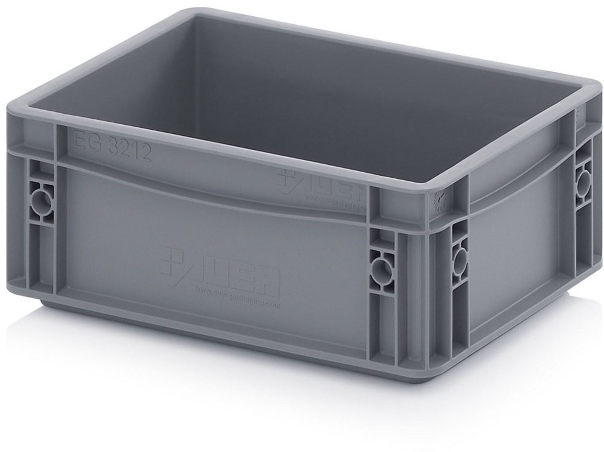 Euro Stapelcontainer - 5.3 Liter - Grijs - Set van 5