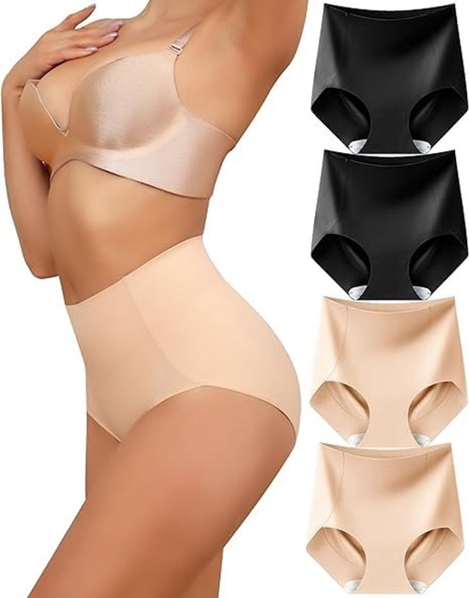 Shapewear Ondergoed voor Vrouwen - Hoge Taille en Naadloos - 4 Stuks