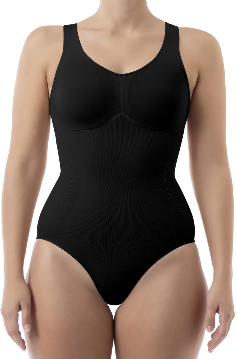 Shapewear Body voor Vrouwen - Tummy Control en Push-Up Effect - Zwart