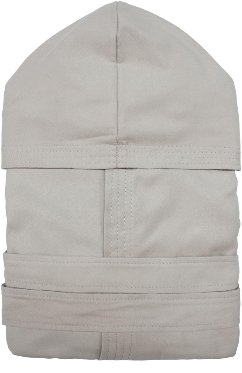 Microfibre Badjas Unisex - Taupe met Kap