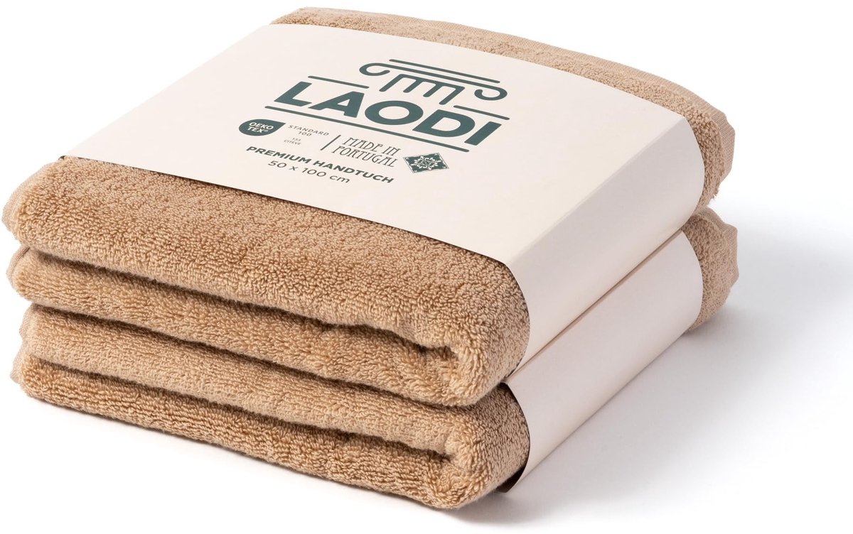 Handdoek Set van 2 - 50 x 100 cm - Honingperzik