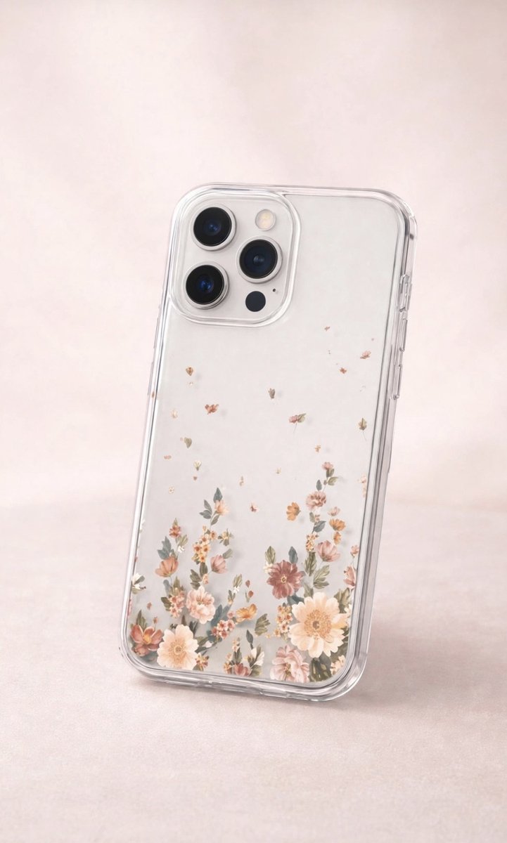 Stoer telefoonhoesje met gedrukte bloemetjes - iPhone 12 Pro