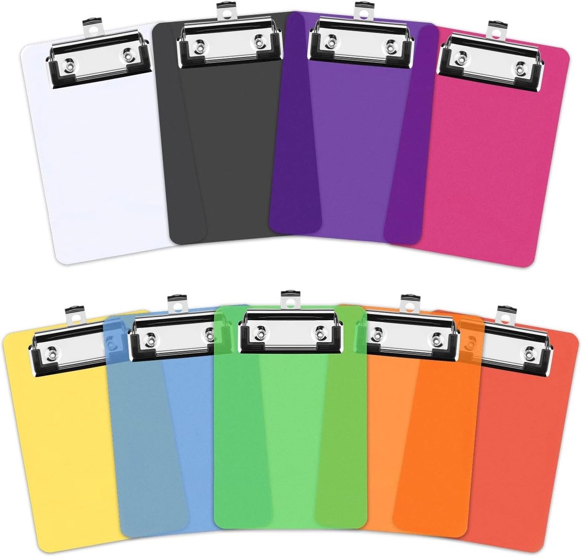 Kleurrijke Mini Clipboard A6 10x15.5cm met Penhouder en Fixe Clips voor Verpleegkundigen, Klaslokalen en Kantoorgebruik - Waterdicht en Handig in 9 Kleuren
