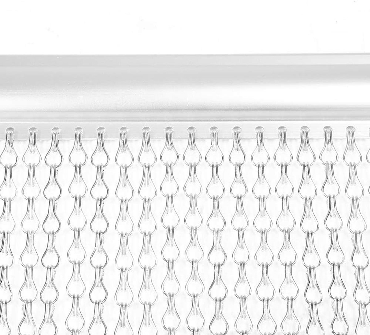 Aluminium Deur Scherm Gemaakt van Metaal, Effectieve Vliegwerende Gordijn voor Ventilatie en Decoratie in Huis, Ideaal voor Binnenruimtes en Functionele Gebieden