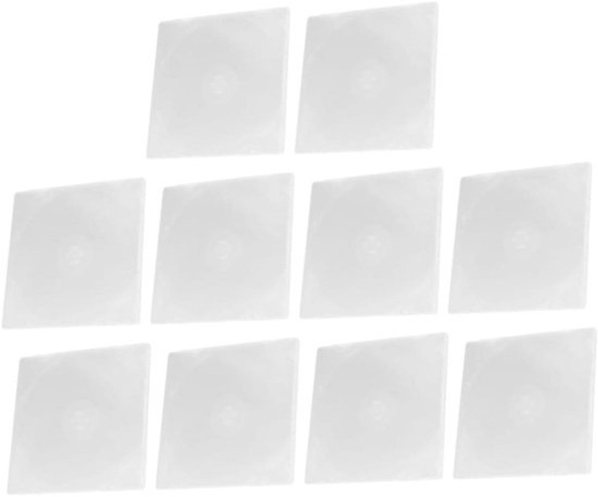 Cd-hoesjes Opbergkoffer - Dvd-map Juwelendoosjes - Media Opslag - Beschermt Tegen Stof - 12.4x12.4x1 cm - Transparant