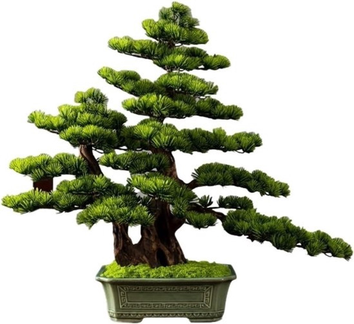 Kunstmatige Bonsaiboom - Nep Plant Decoratie - Woondecoratie - Onderhoudsvrij - 65x55 cm - Niet gespecificeerd
