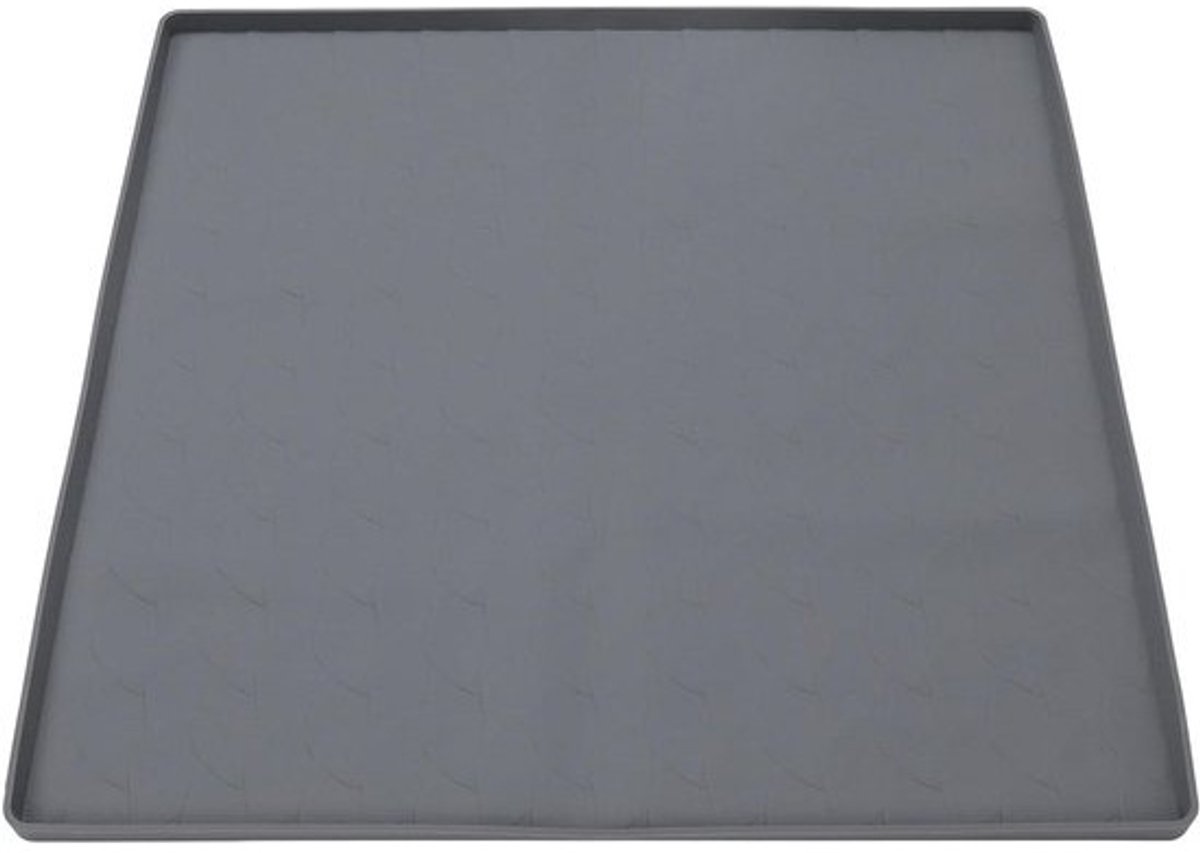 Wasmachine Droger Bovenklep - Apparaat Beschermmat - Apparaten Beschermen - Verhoogde Lekvrije Randen - 60 x 60 cm - Grijs