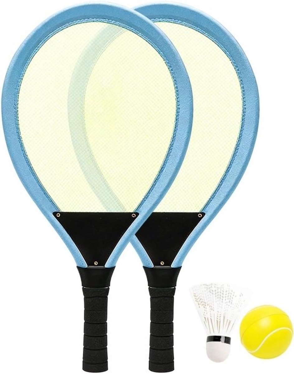 Badminton Set Kinderen - Sport Rackets - Buiten Spelen - Dubbele Sportfunctionaliteit - 54 x 265 cm - Multicolor
