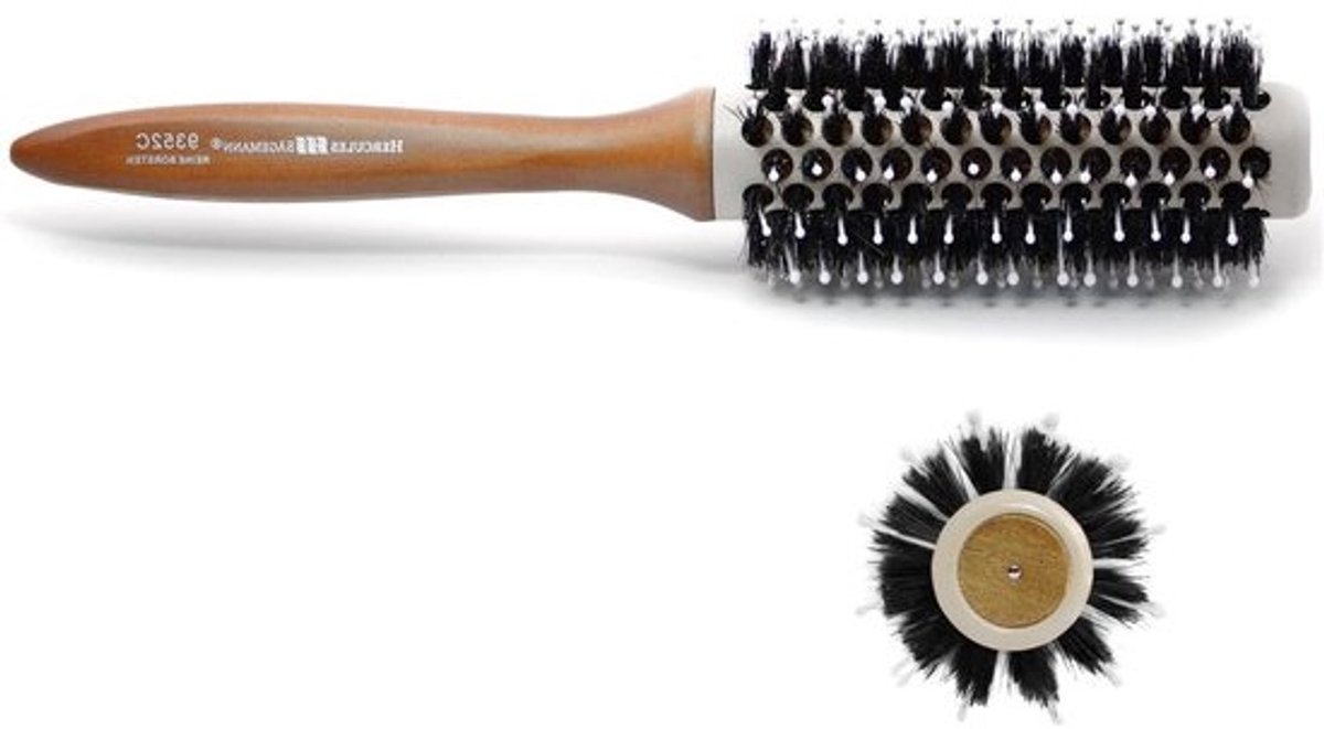 Haarborstel - Convectiekwast Stylingborstel - Haar Ontwarren - Keramische Behuizing - 52 mm - Zwart
