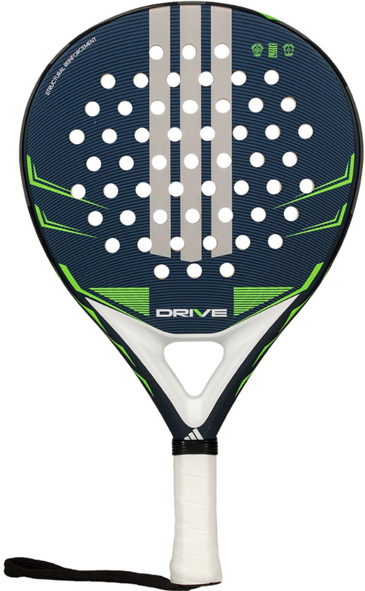 Adidas Drive Groen/Blauw 2026 Padelracket - Comfort & Controle – Lichtgewicht ±360-375 g – Groot Sweet Spot – Beginners & Recreatieve Spelers - Padelrackets - Heren & Vrouwen