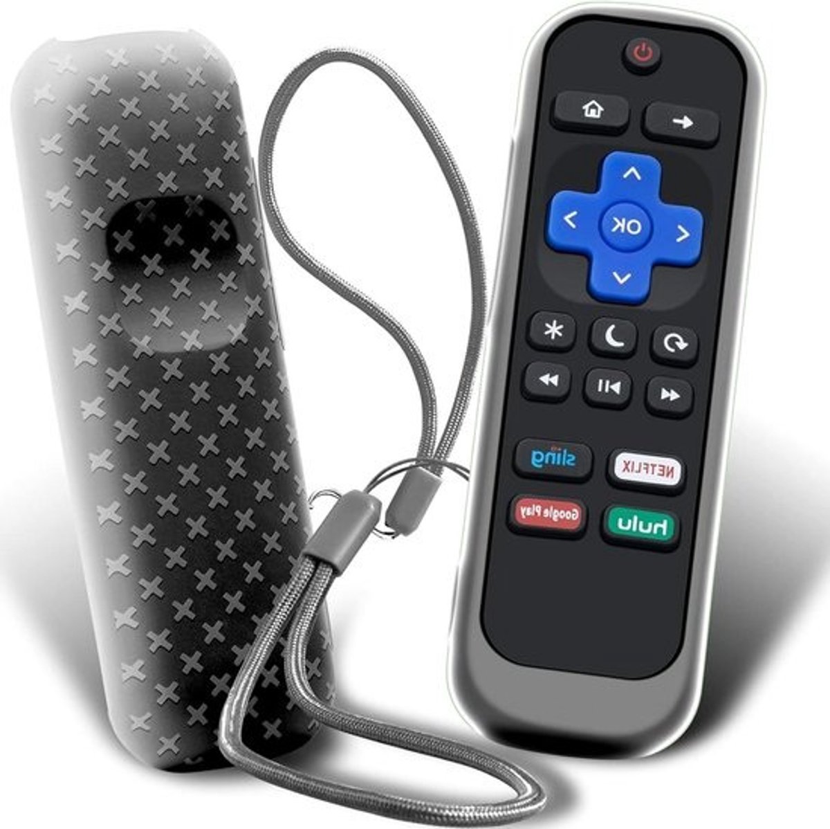 Hoesje voor Roku Remote - Controller Cover - Afstandsbediening Beschermen - Glow in the Dark