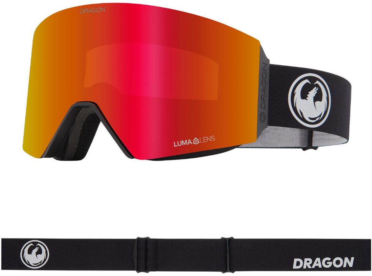 Dragon Alliance RVX MAG OTG Skibril - Nouveau Black/Red Ionized & Light Rose