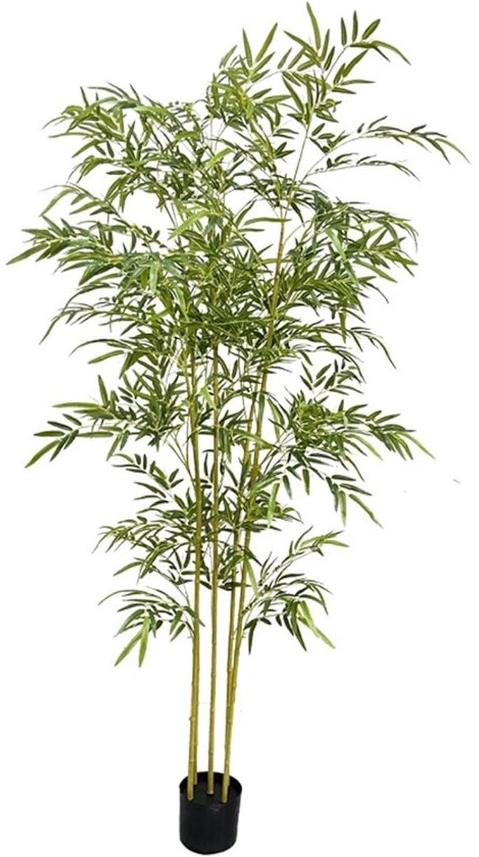 Kunstmatige Bamboe - Decoratieve Plant - Ruimte Verdelen - Weerbestendig Ontwerp - 1.8 Meter - Groen