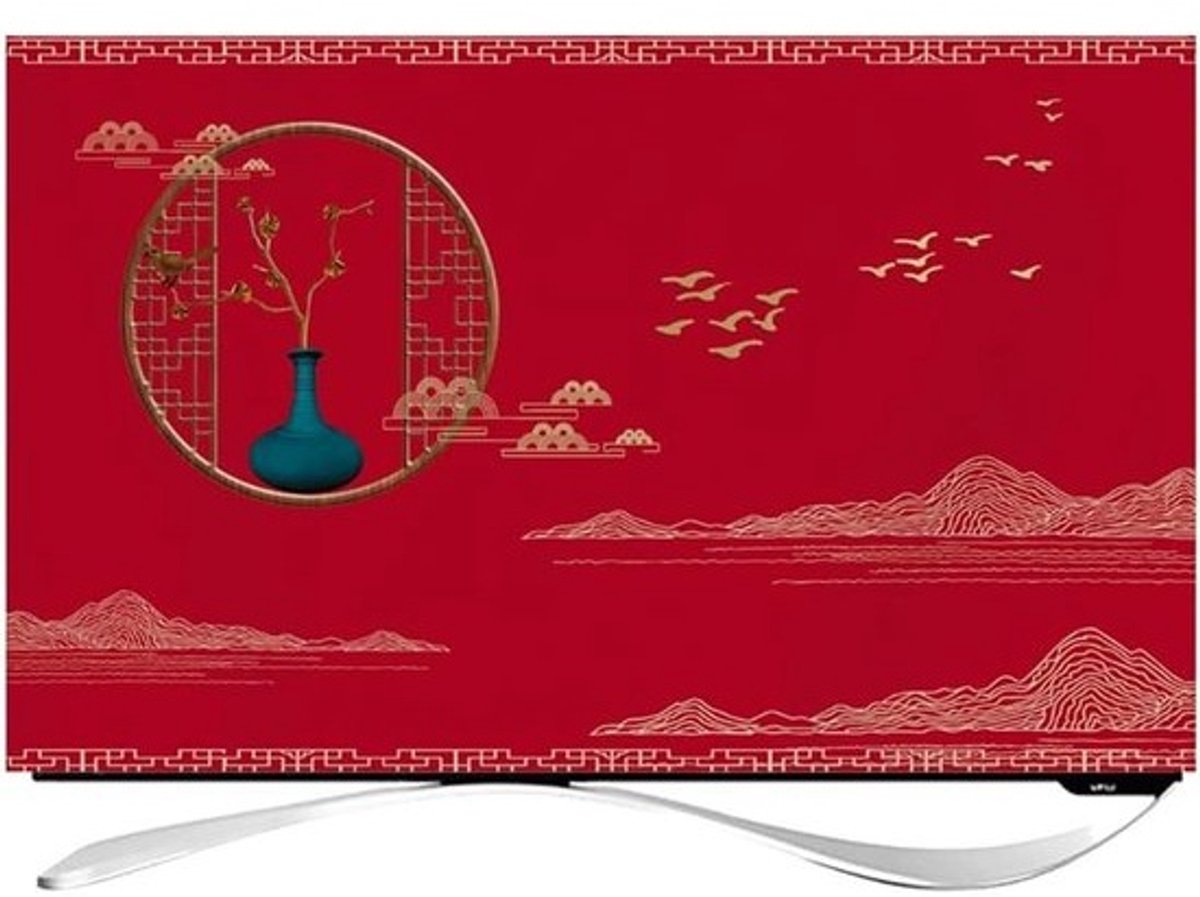TV Beschermhoes - Flatscreen Cover - Binnen Gebruik - Stof- en Krasbestendig - 37 Inch - Paars
