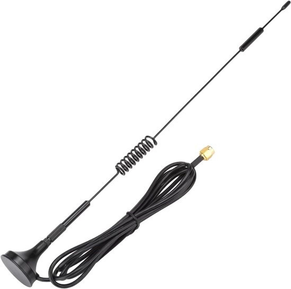 433MHz 10dBi Hoog Rendement Zuignapantenne 31cm met Magnetische Montage SMA Male
