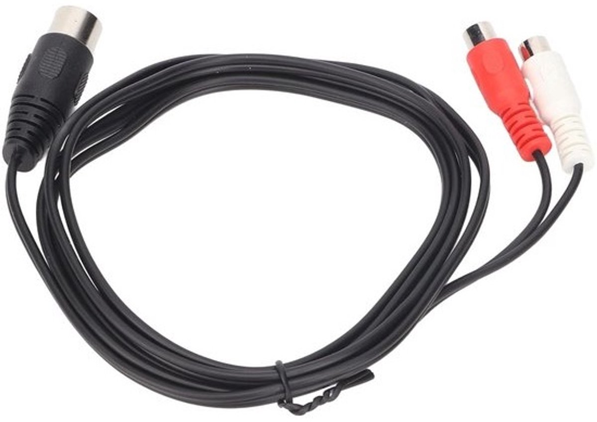 DIN naar adapterkabel - 8-polige kabel - Muziekapparatuur verbinden - Anti-interferentie ontwerp - 10 meter - Zwart
