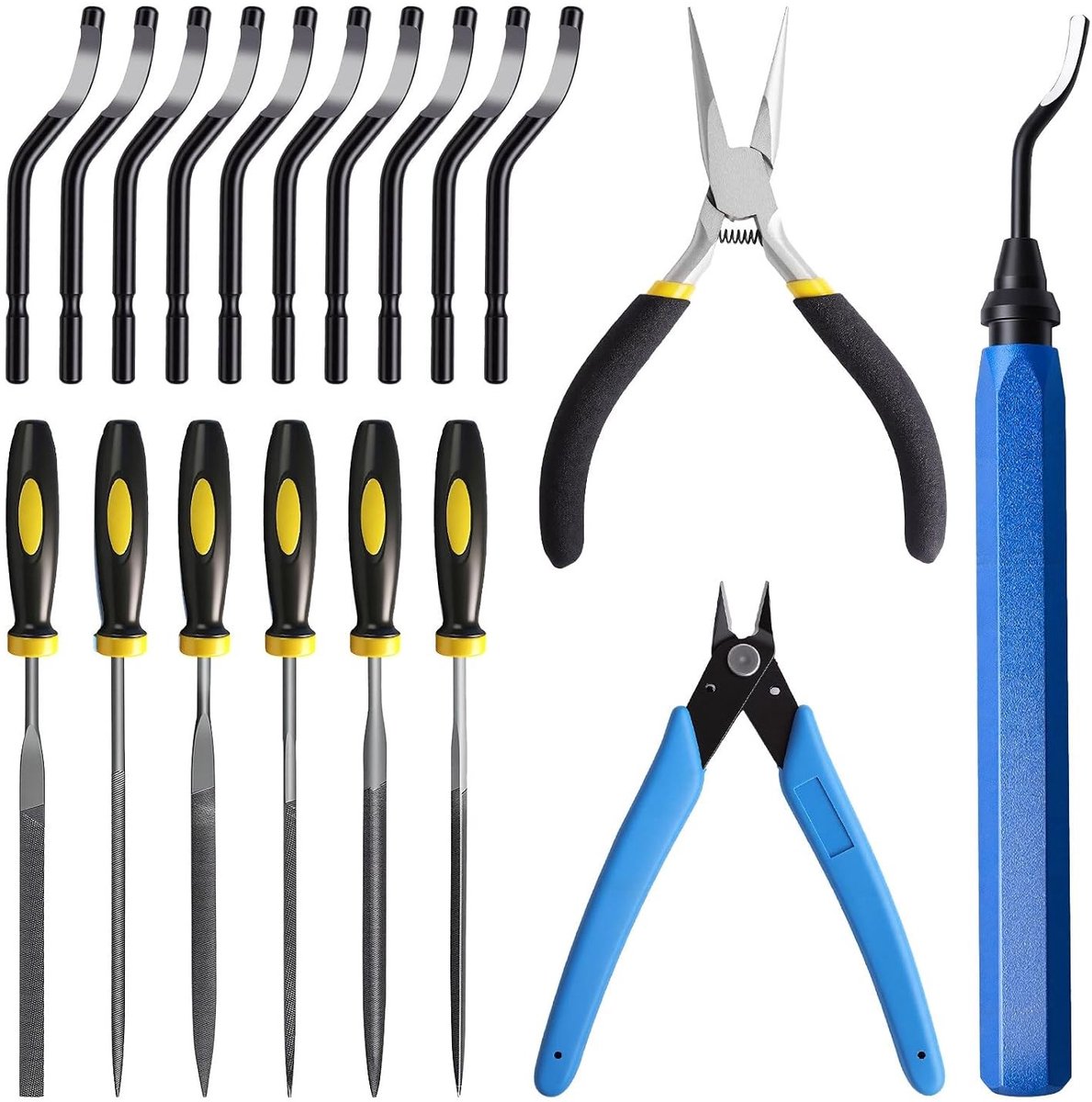 Professionele Ontbraamtools Set met Metalen Handvat voor 3D Printen, Houtbewerking en Metaalbewerking