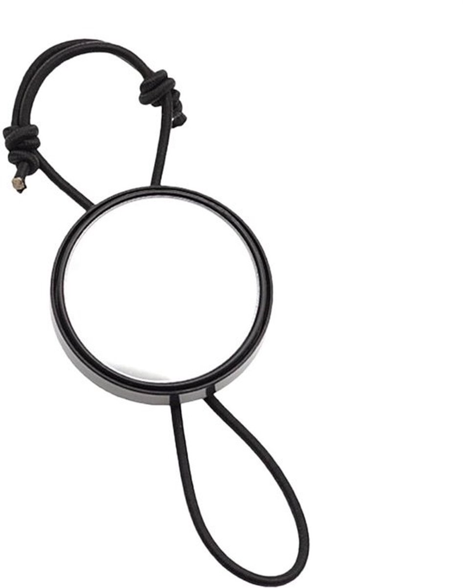 Duikspiegel - Achteruitkijkspiegel Onderwater - Veilig Duiken - Bolle Groothoeklens - 57 cm - Zwart