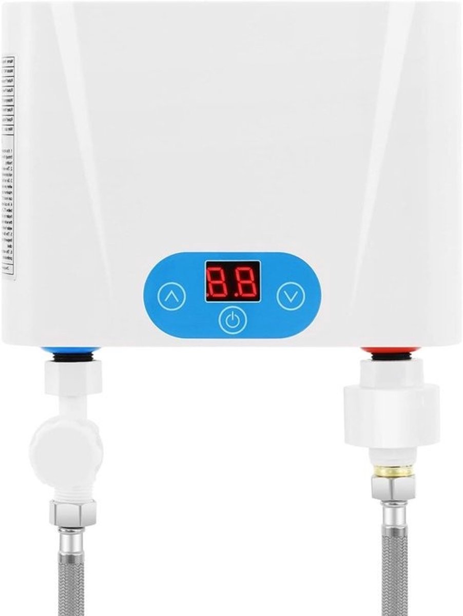Elektrische Boiler - Direct Warm Water - Keuken Gebruik - Tankloos Verwarming - 55 Kilowatt - Wit