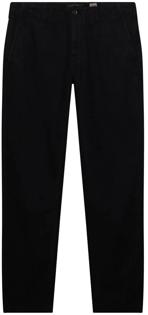 Superdry Tapered Washed Chino Broek Zwart 31 / 32 Man