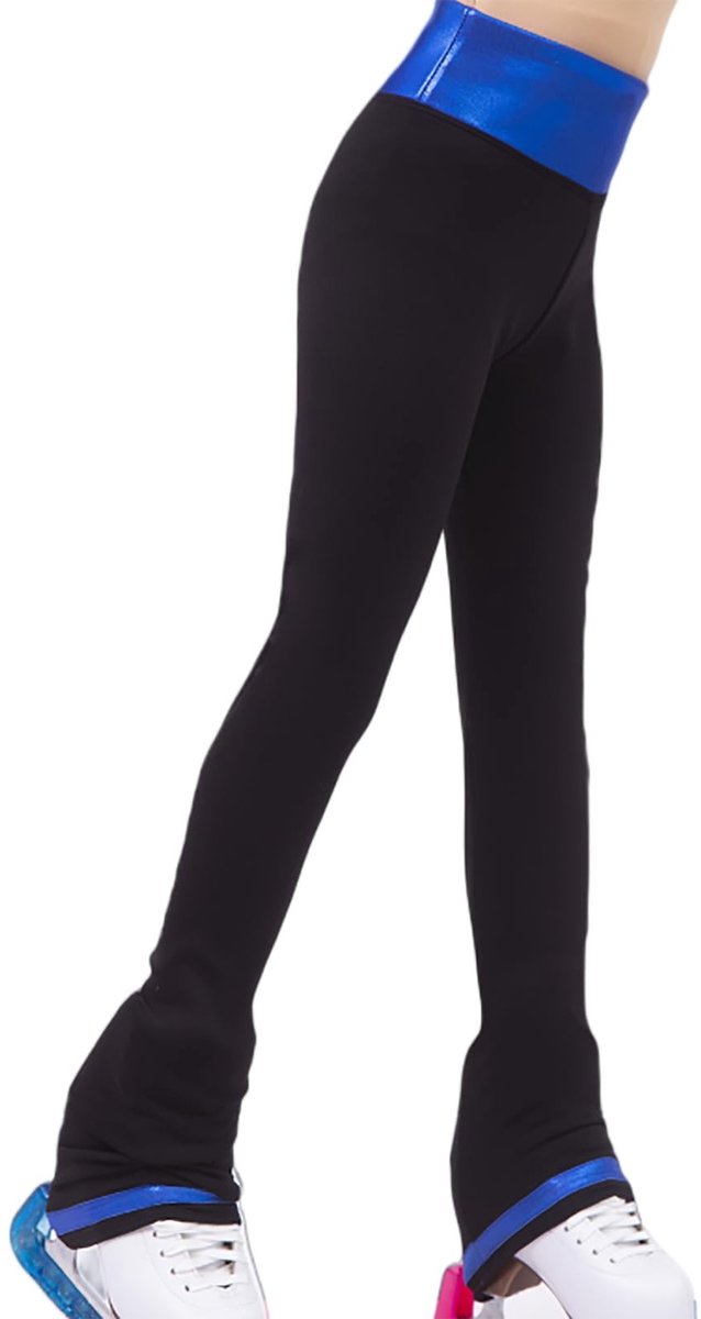 Schaatspants voor meisjes - Hoge taille en elastisch - Blauw
