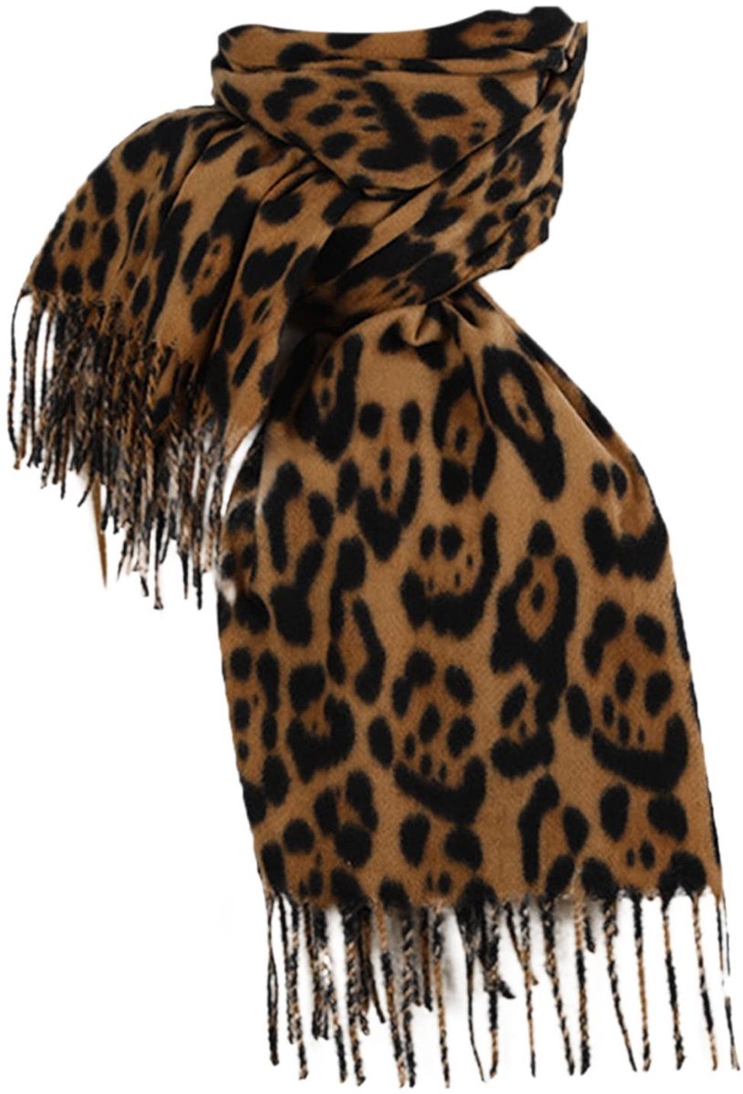 Sjaal en Schouderdoek - Warme Fleece - Bruin
