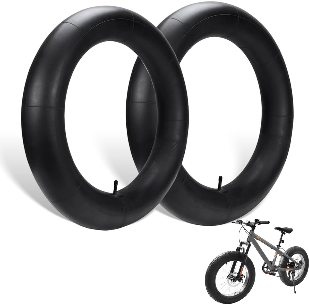 20x4.0 Inch Fatbike Binnenbanden - 2-pack met Schrader Ventiel