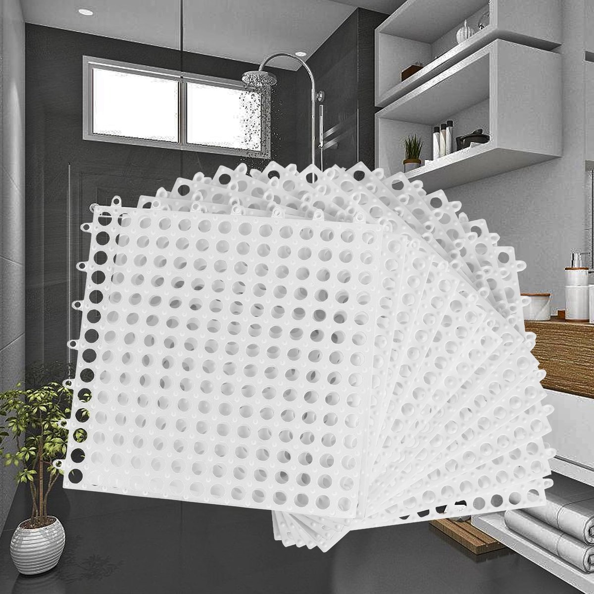 Set van 12 Tegels - 30x30cm - Antislip PVC