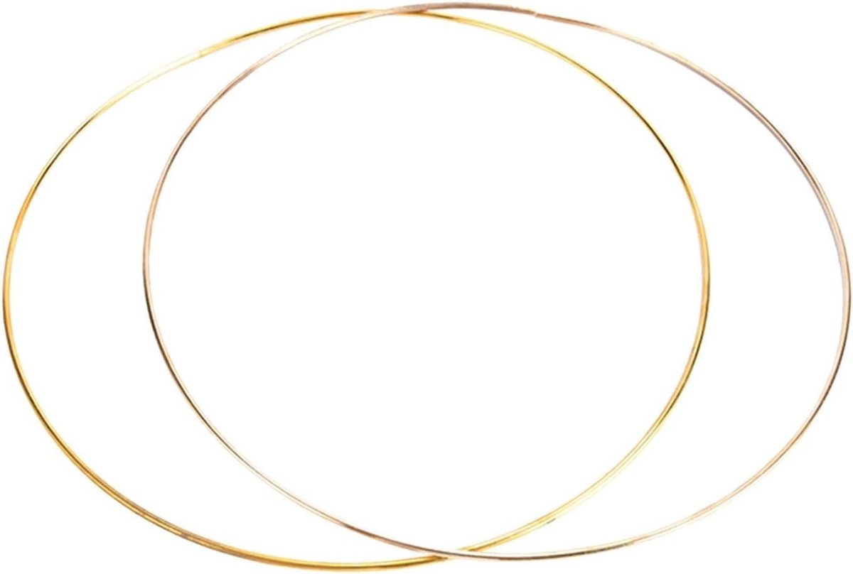 Metal Flower Hoop Frame - Decoratieve kransringen 2 stuks