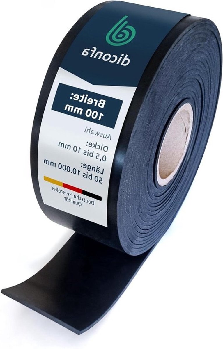 Rubberen Strips - Antislip Mat Rol - Industriële Toepassingen - Weerbestendig Duurzaam Flexibel - 100 mm breed 20 mm dik