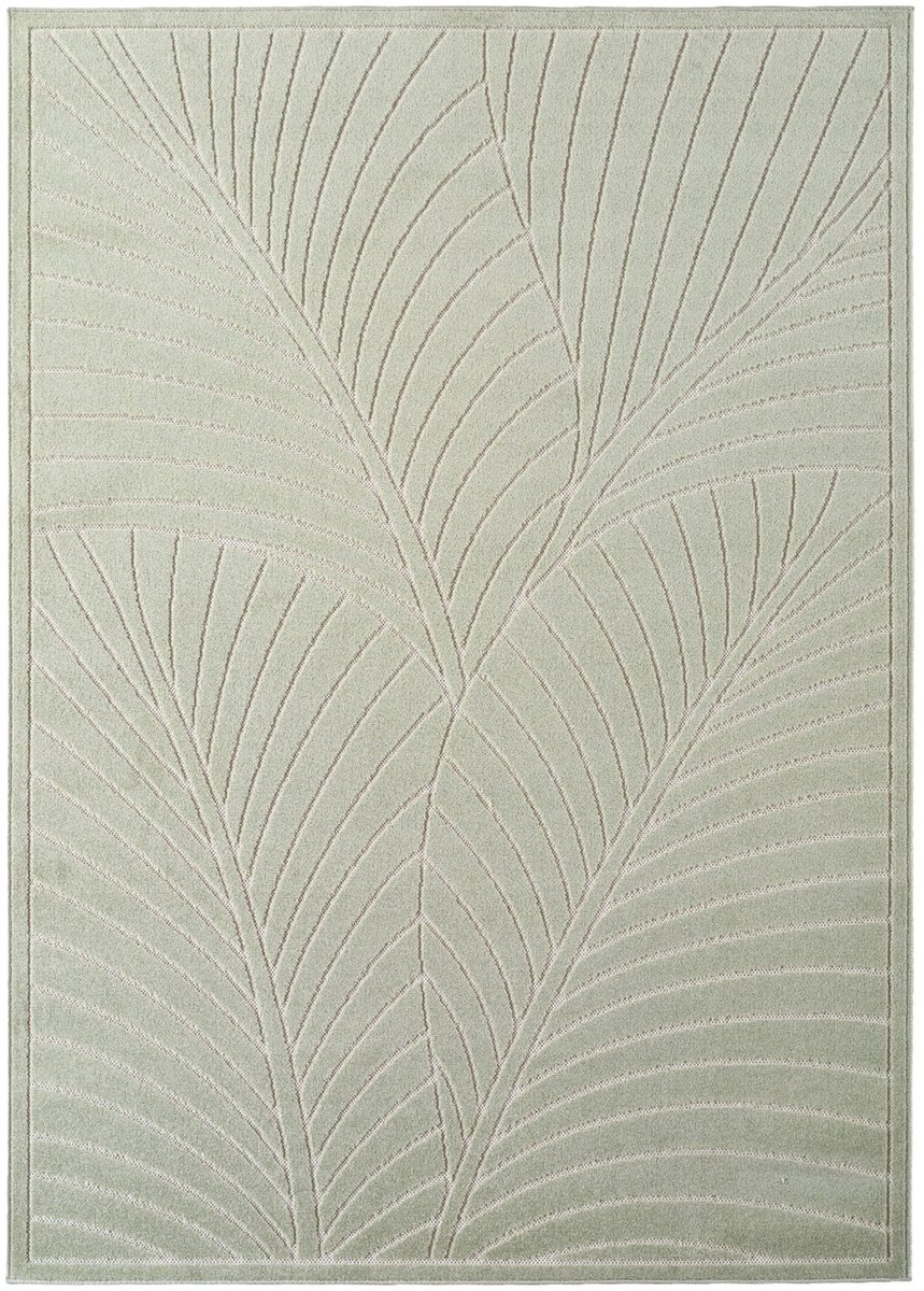 Dutch XXL Buitenkleed | Nova | Palmbladeren | Groen | 80x150 cm | Buitentapijt | Tuintapijt