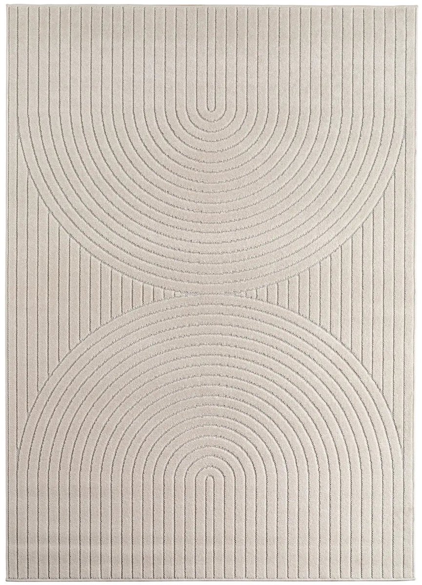Dutch XXL Japandi Vloerkleed | Tapijt | Nova | Bogen | Crème | 280x370 cm