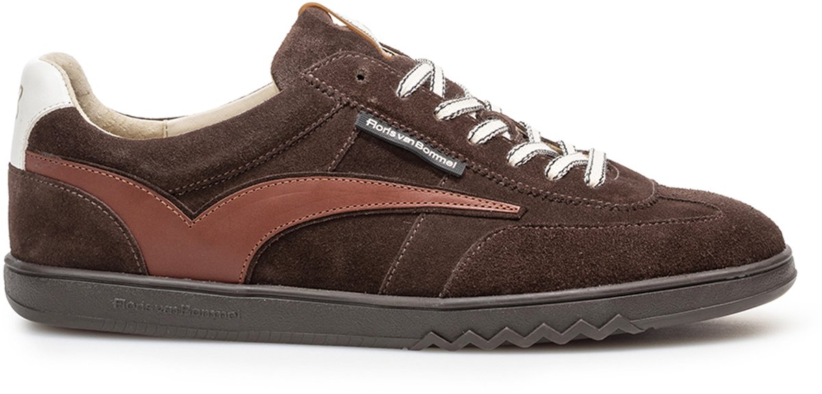 Floris van Bommel -Heren sneaker - Artikel De Zaler SFM-10224-20-01 - Donkerbruin - Maat 39