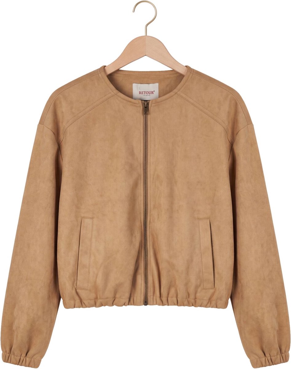 Retour Kris Jassen Meisjes - Winterjas - Camel - Maat 158/164