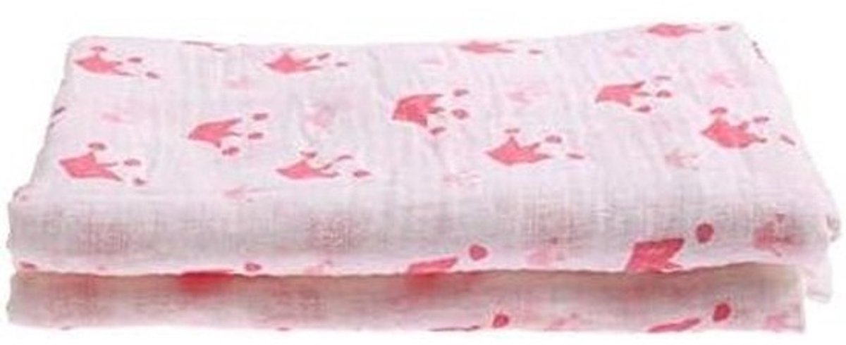 Baby Inbakeren Handdoek - Dubbellaags Gaas - Zachte Omhelzing - Ademend Materiaal - 115 x 115cm - Kleur 01