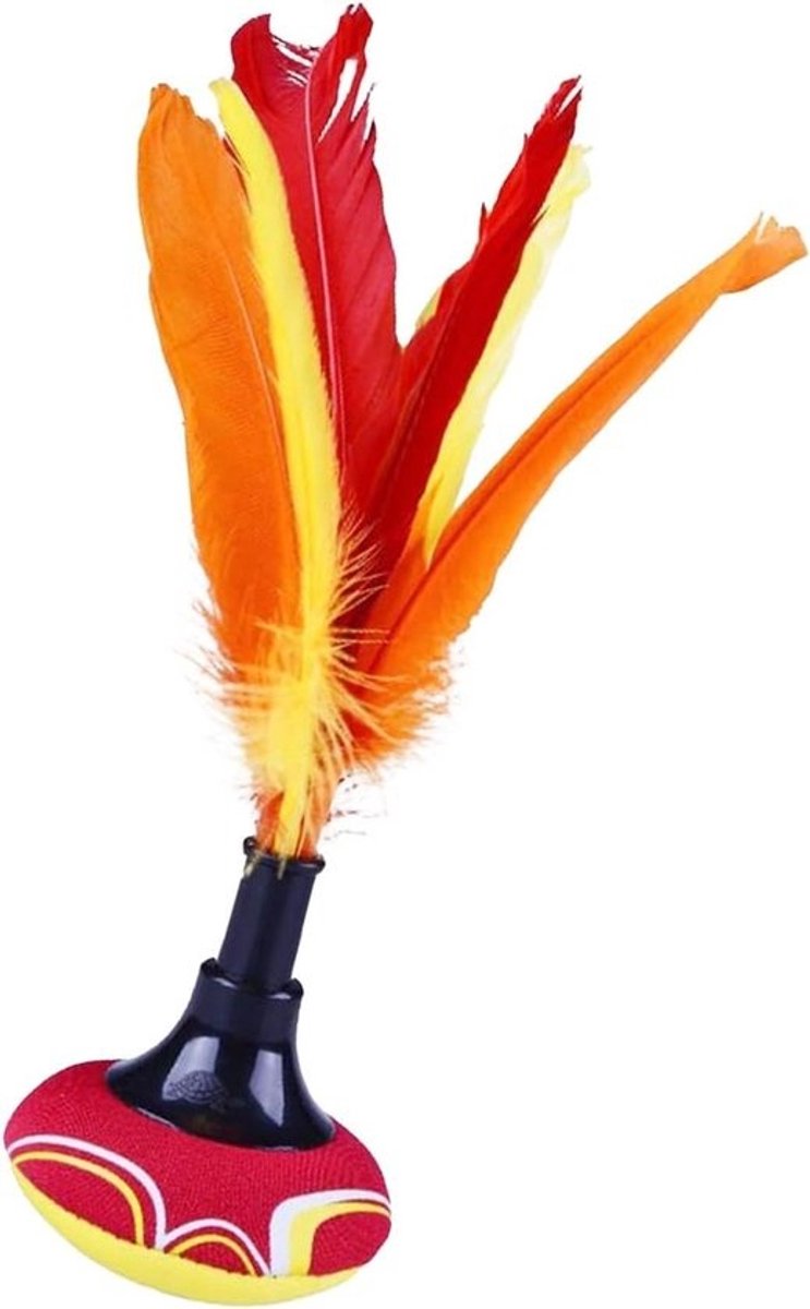 Hand Shuttle - Kick Shuttle - Buitenspelen - Duurzame veren - ca. 24 x 8 cm - Niet gespecificeerd