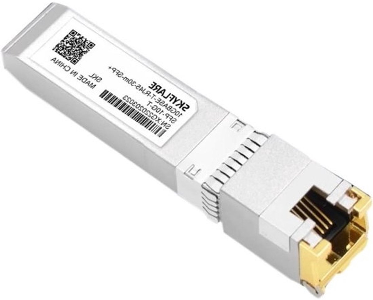 SFP Naar RJ45 Transceiver - Netwerk Module Koper - Netwerk Uitbreiding - 10Gbps Snelheid - 30 m - Niet Gespecificeerd